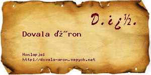 Dovala Áron névjegykártya
